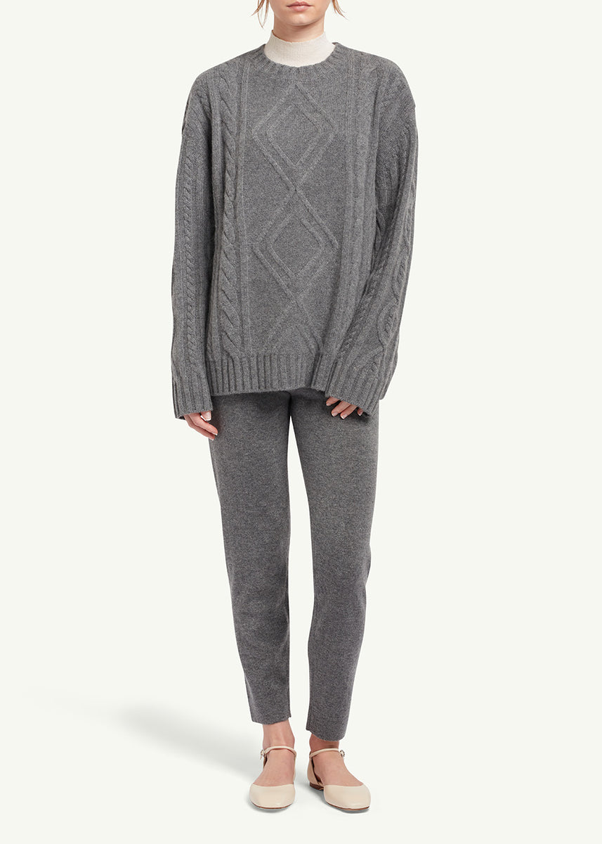 Grey Oversized Cashmere Jumper – CiL