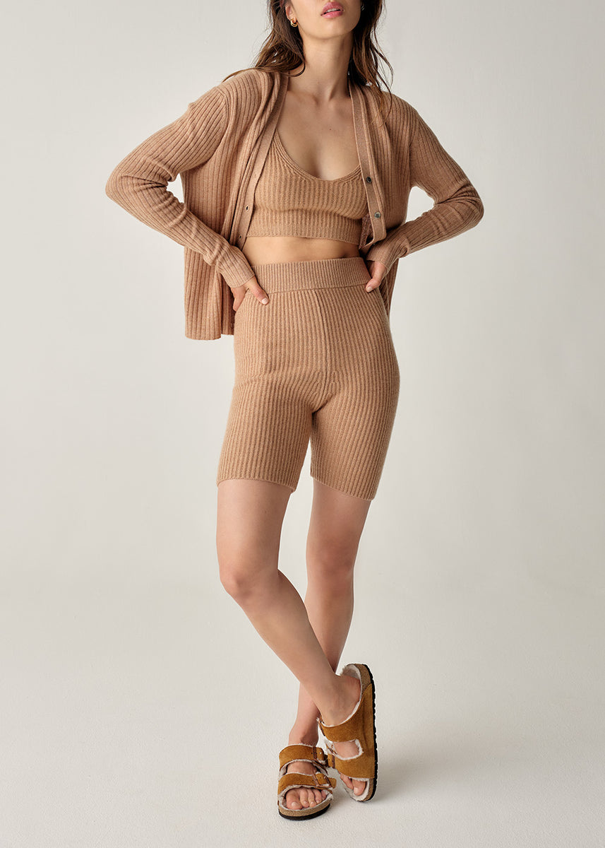 Cashmere Blend Biker Short