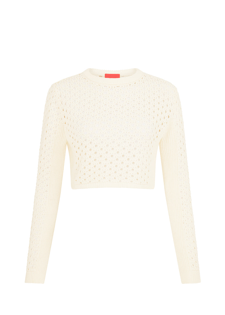 Ria Crochet Cropped Jumper