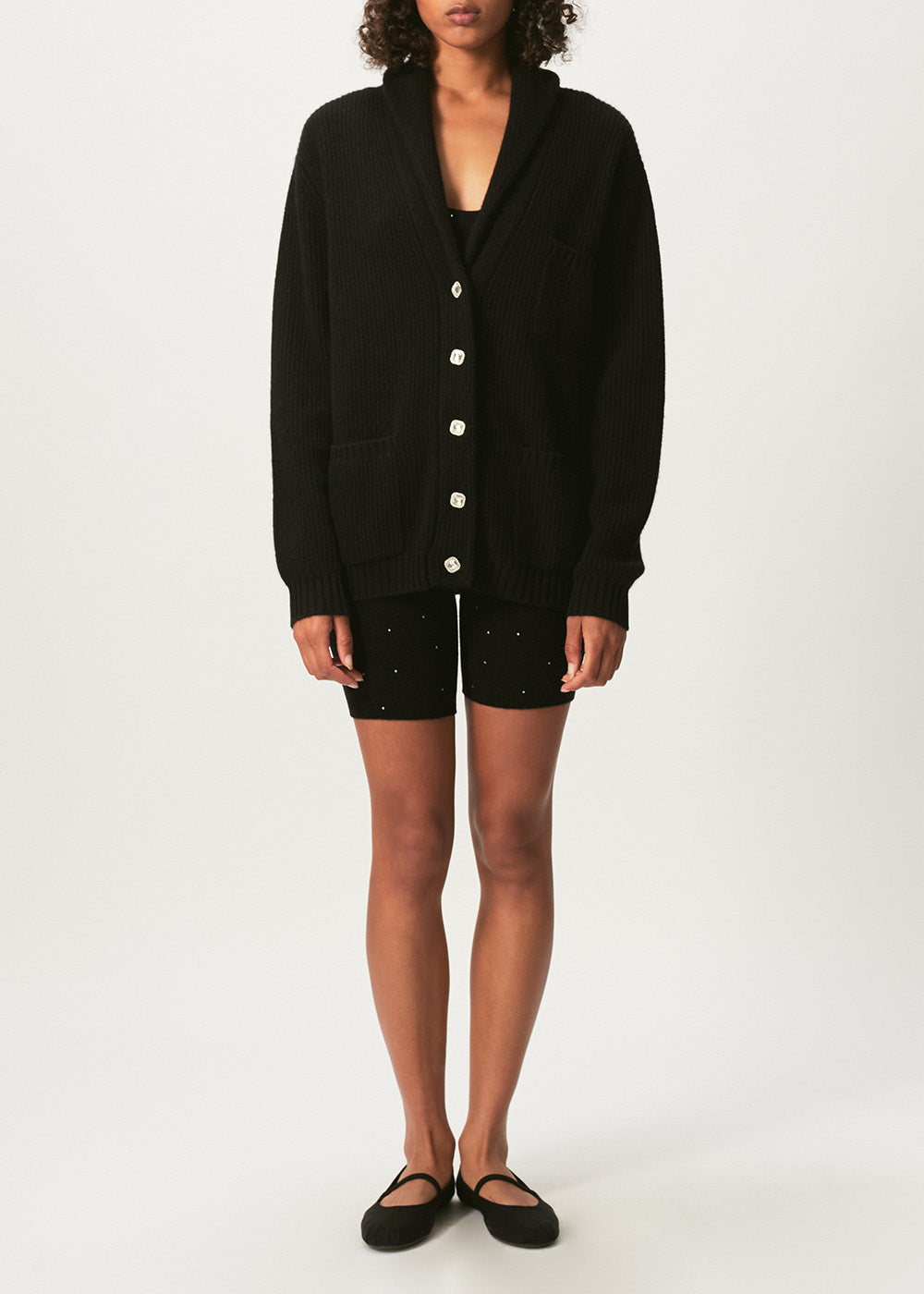 Black Boyfriend Cashmere Cardigan – CiL