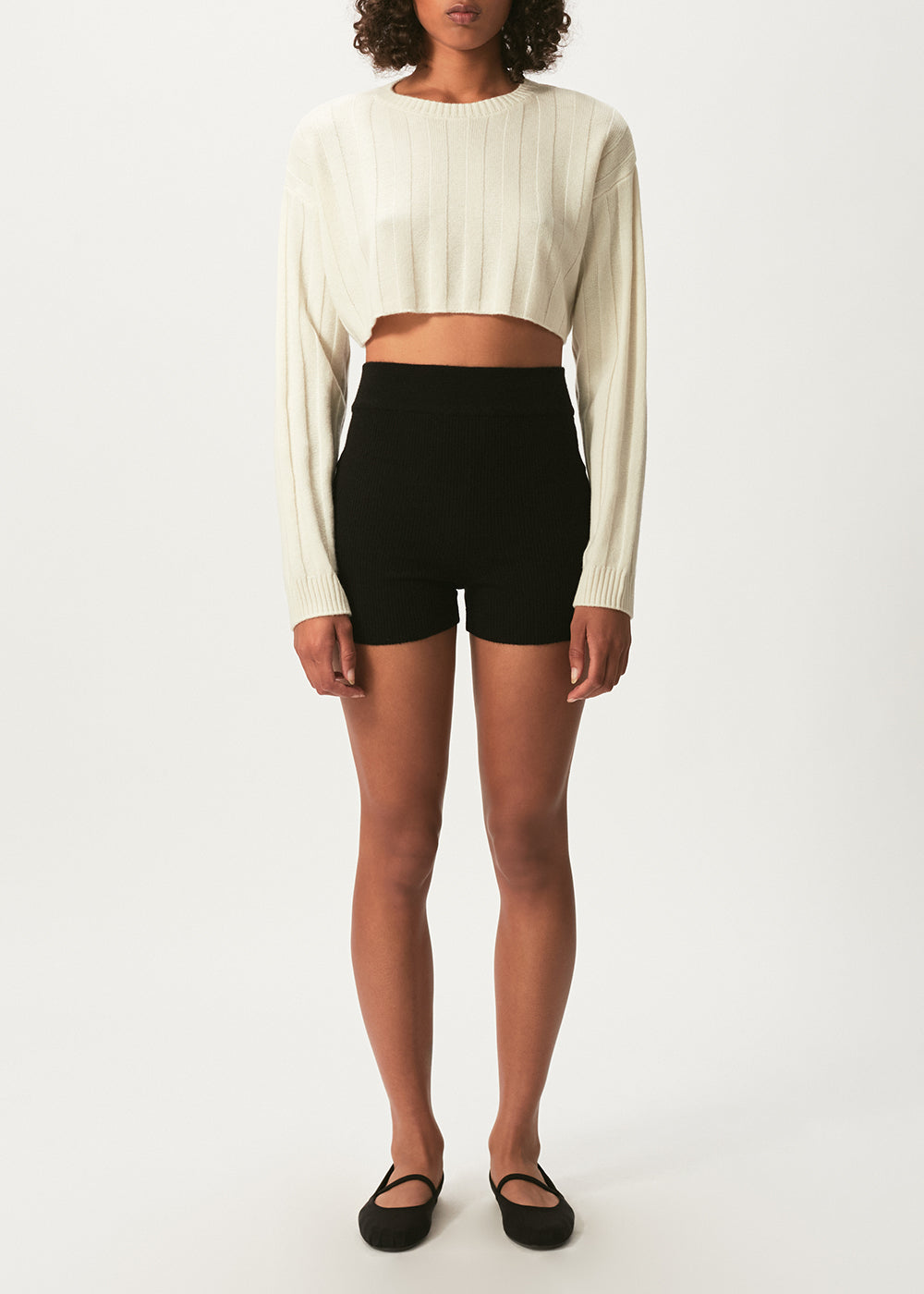 Black Cashmere Biker Short – CiL