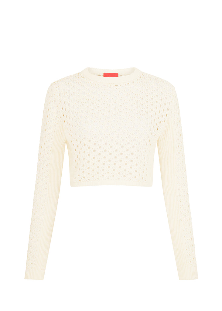 Ria Crochet Cropped Jumper