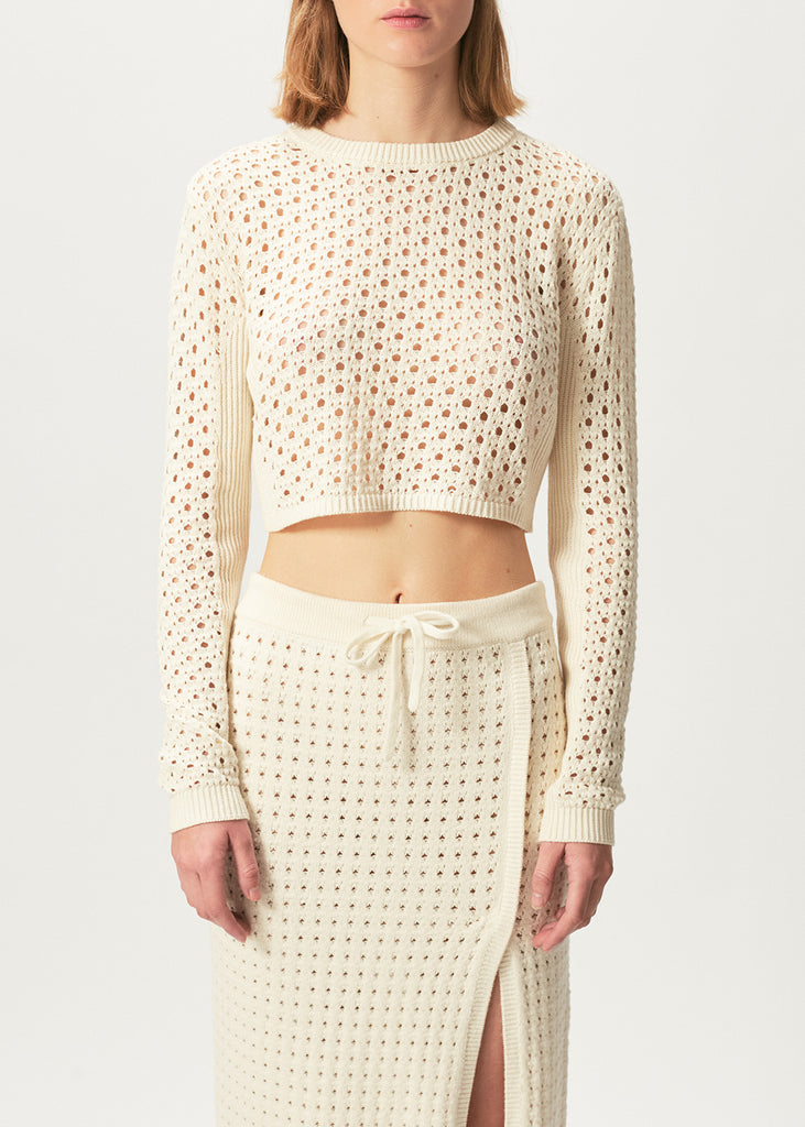 Ria Crochet Cropped Jumper