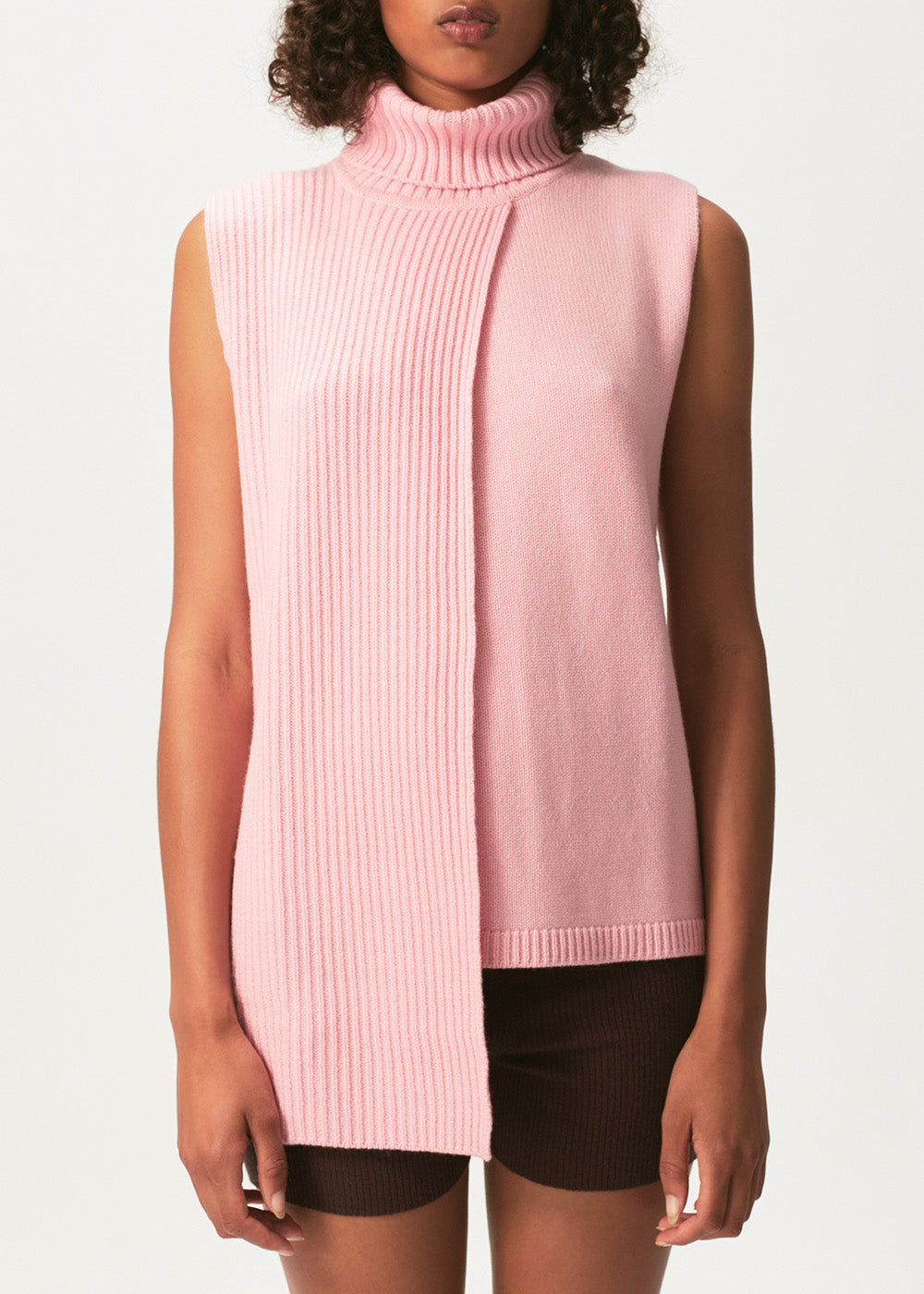 Pink ribbed turtleneck online
