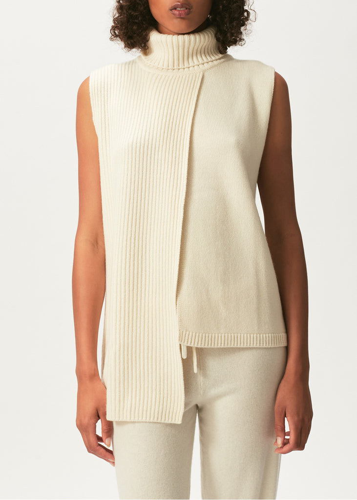 Tania Turtleneck Ribbed Vest