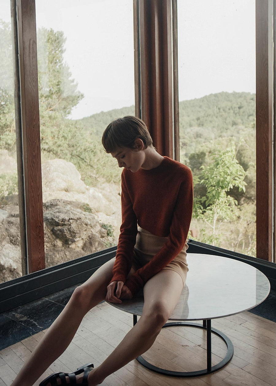 Camel cropped jumper 2025